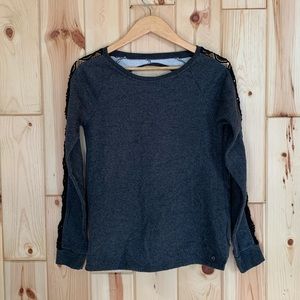 Fabletics Tops - Fabletics Maura Active Open Back Lace Sweatshirt S Fabletics Tops - Fabletics Maura Active Open Back Lace Sweatshirt S